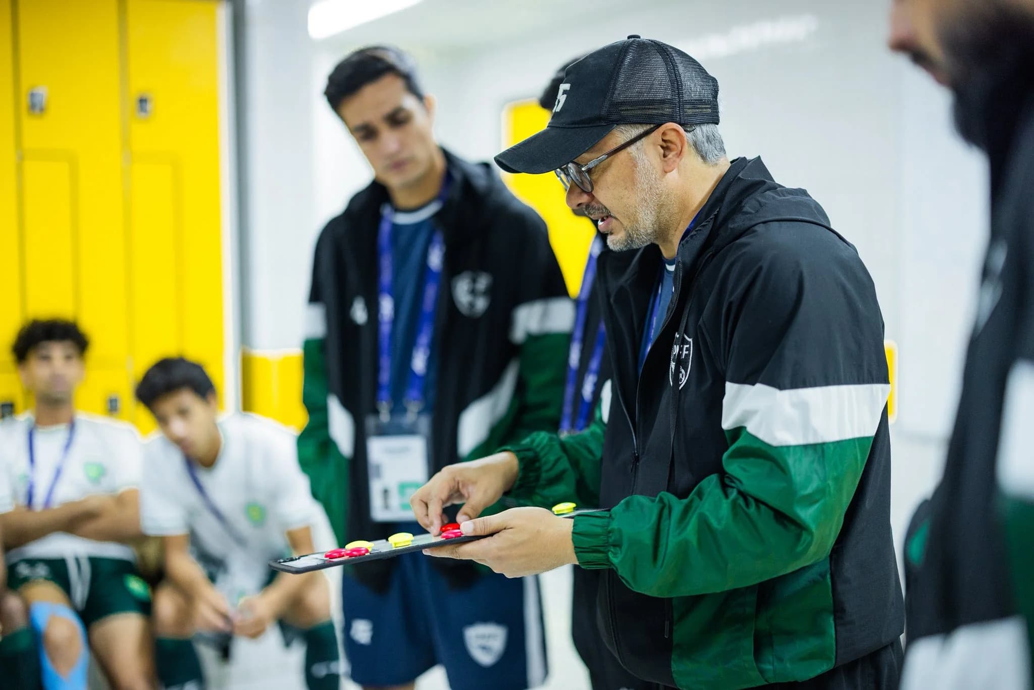 Football team management and squad